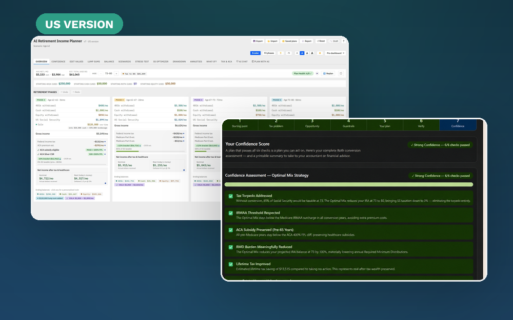 Planner v7 US version plus Roth Conversion Optimizer bundle