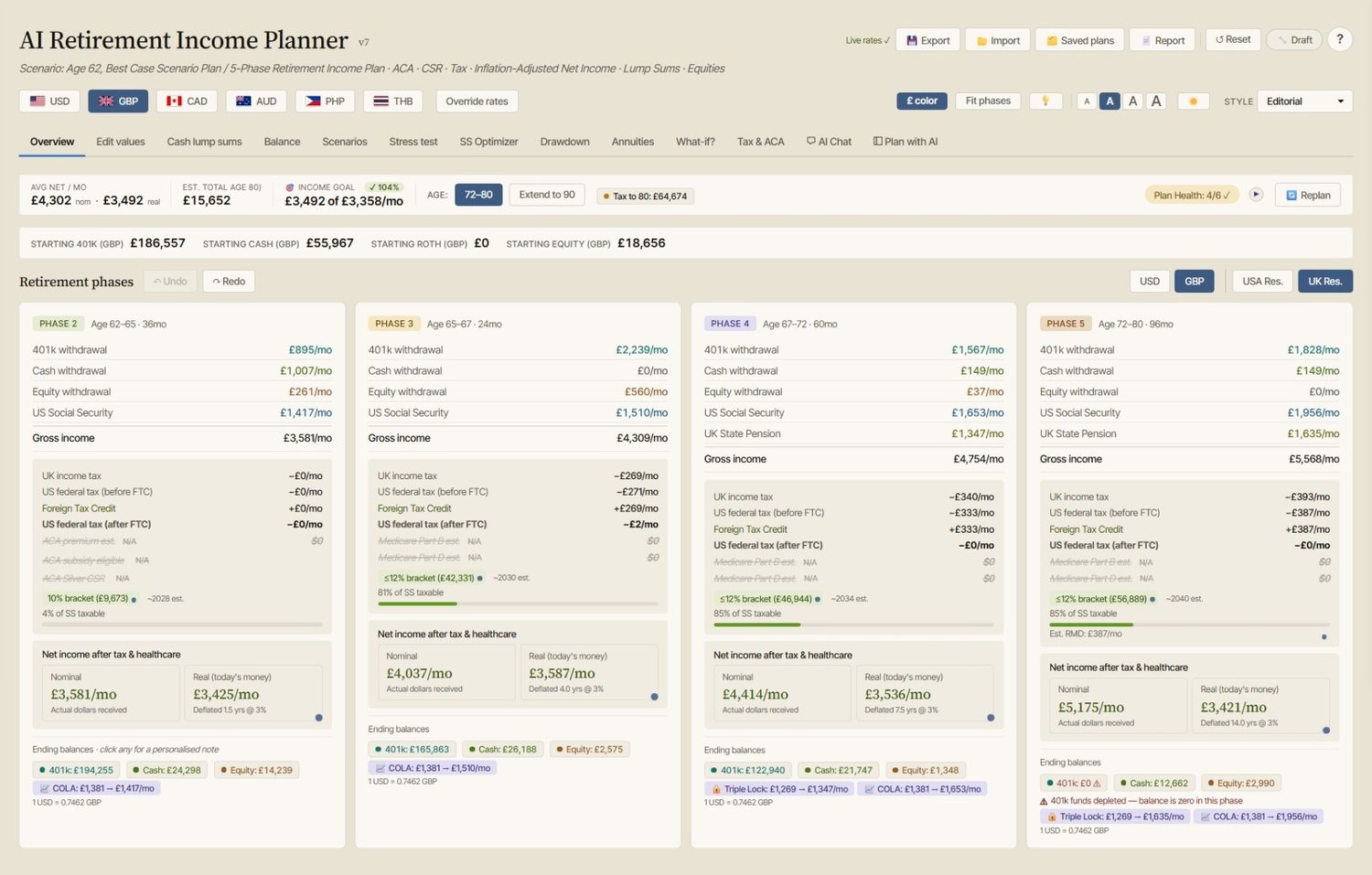 AI Retirement Income Planner screenshot 6