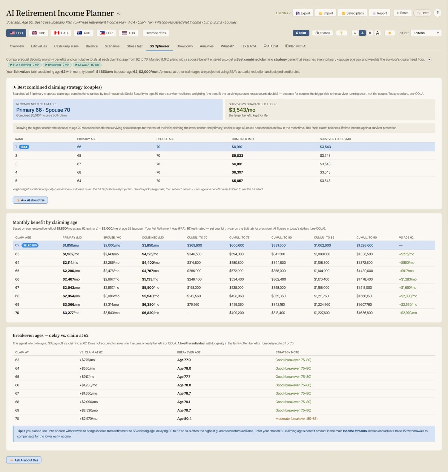AI Retirement Income Planner screenshot 4
