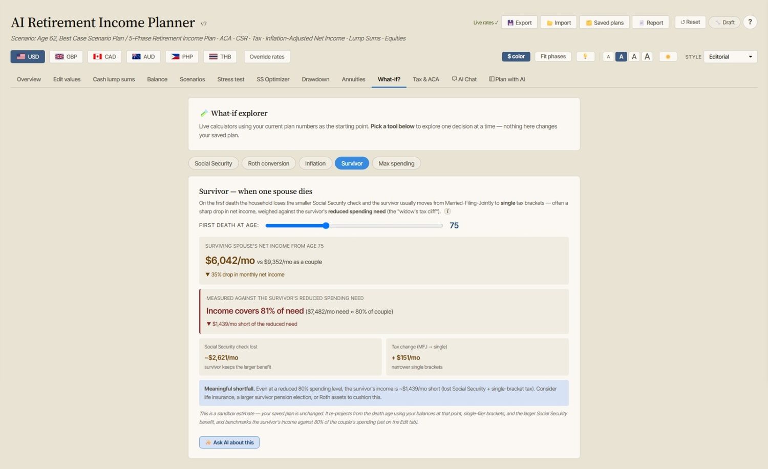 AI Retirement Income Planner screenshot 5